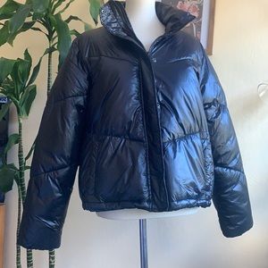 Cropped Retro Puffer Jacket
